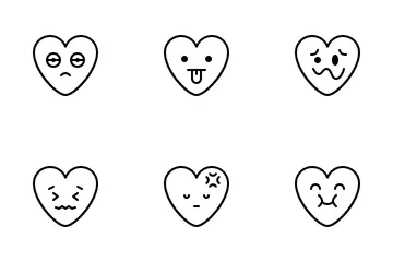 Emoji de corazon Paquete de Iconos