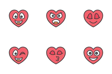 Emoji de corazon Paquete de Iconos