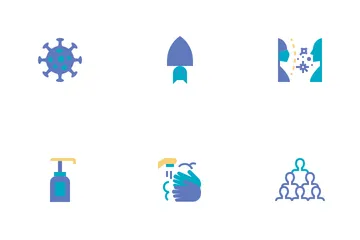 Coronavirus (plat) Pack d'Icônes