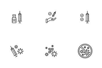 Coronavirus Vaccination Icon Pack