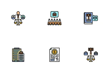 Corporate Law Compliance Icon Pack