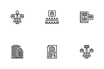 Corporate Law Compliance Icon Pack