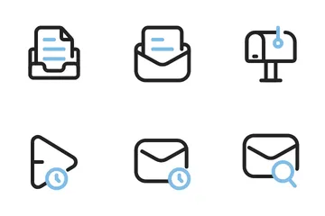 Correo Paquete de Iconos