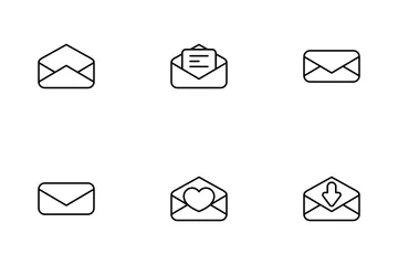 Correo Paquete de Iconos