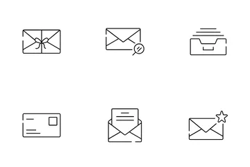 Correo Paquete de Iconos