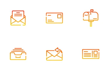 Correo Paquete de Iconos