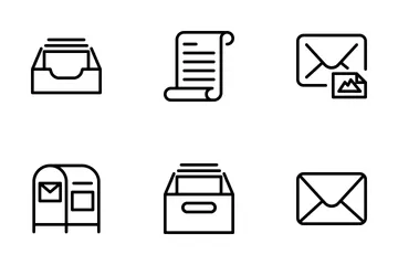 Correos electrónicos Paquete de Iconos