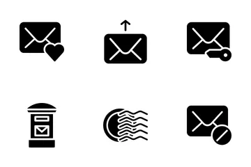 Correos electrónicos Paquete de Iconos