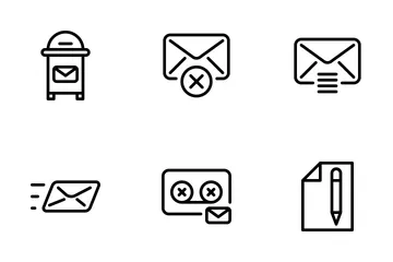 Correos electrónicos Paquete de Iconos