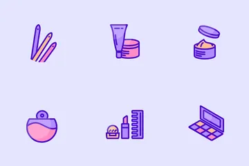 Productos cosméticos Paquete de Iconos