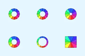 Couleurs vives - Caressé Pack d'Icônes