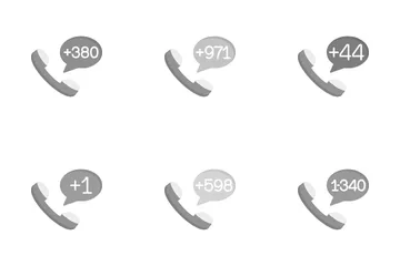 Country Dial Code Icon Pack