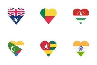 Country Flag Heart