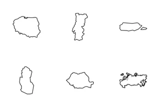 Country Maps Outline