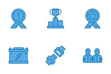 Course automobile Icon Pack