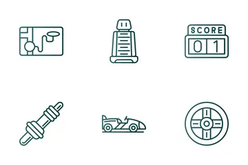 Course automobile Icon Pack