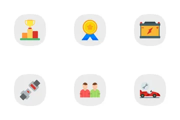 Course automobile Icon Pack