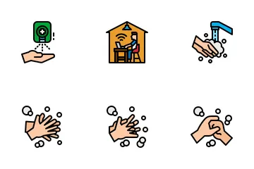 Covid-19 Prävention Symbolpack