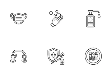 Covid Prevention Icon Pack