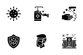 COVID Protection Measures Icon Pack