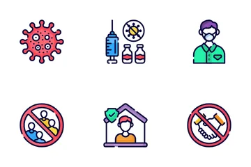 COVID19 Coronavirus Icon Pack