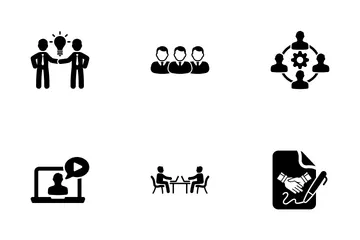 Coworking Pacote de Ícones