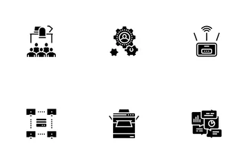 Coworking Service Icon Pack
