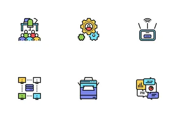 Coworking Service Icon Pack