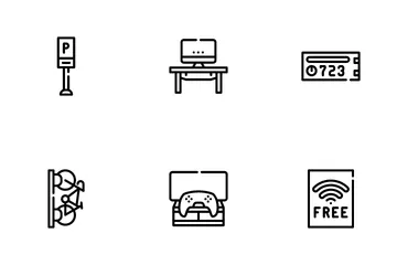 Coworking Work Office Icon Pack