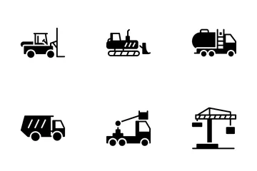 Crane And Lifting Machine Icon Pack