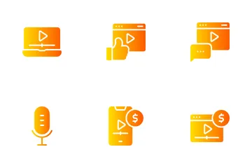 Creador de contenido Paquete de Iconos