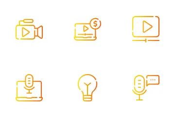 Creador de contenido Paquete de Iconos