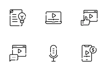 Creador de contenido Paquete de Iconos