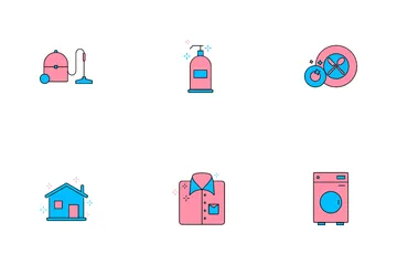 Creative Cleaning Elements Icon Pack
