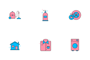 Creative Cleaning Elements Icon Pack