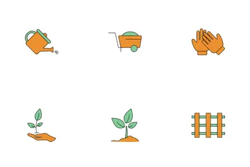 Creative Gardening Tools Icon Pack