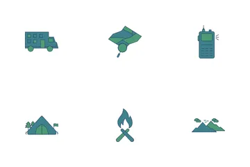 Creative New Camping Icon Pack