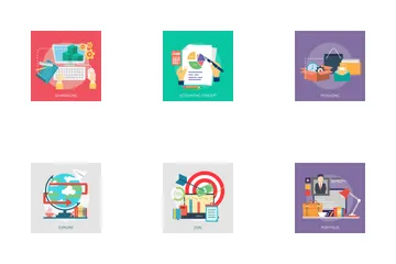 Creative Process Concept Icon Pack