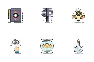 Creative Skills And Creative Process Icon Pack