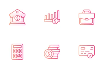 Crédito y préstamo Icon Pack