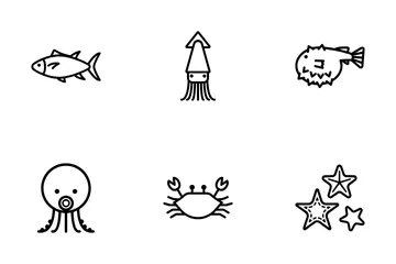 Criaturas marinhas Pacote de Ícones