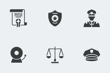 Crime And Justice Icon Pack