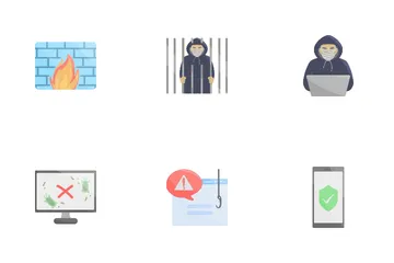 Crime cibernético Icon Pack