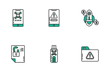 Crime Cibernético Pacote de Ícones
