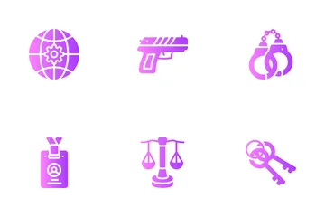 Crime e segurança Icon Pack