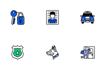 Criminalité et sécurité, partie 3 Icon Pack