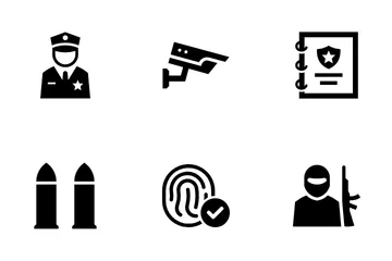 Crime Investigation Icon Pack