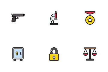 Crime Investigation Icon Pack