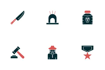 Crime Investigation Icon Pack