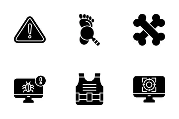 Crime Investigation Icon Pack